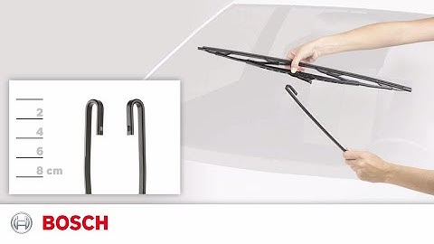 28" Hook Connection - How to Install Bosch Sprectrum DirectFit Conventional Wiper Blades