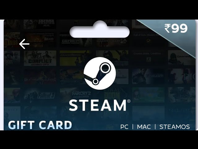 Steam Wallet 99 Rs Gift Card Low Cost Voucher - Youtube