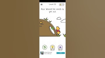 Hit The Brain Level 63 Poor Winnie he needs to get out - Gameplay Solution Walkthrough