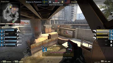 Cloud9 Stewie2k 1v4 Clutch vs NIP Overpass @ IEM OAKLAND 2017