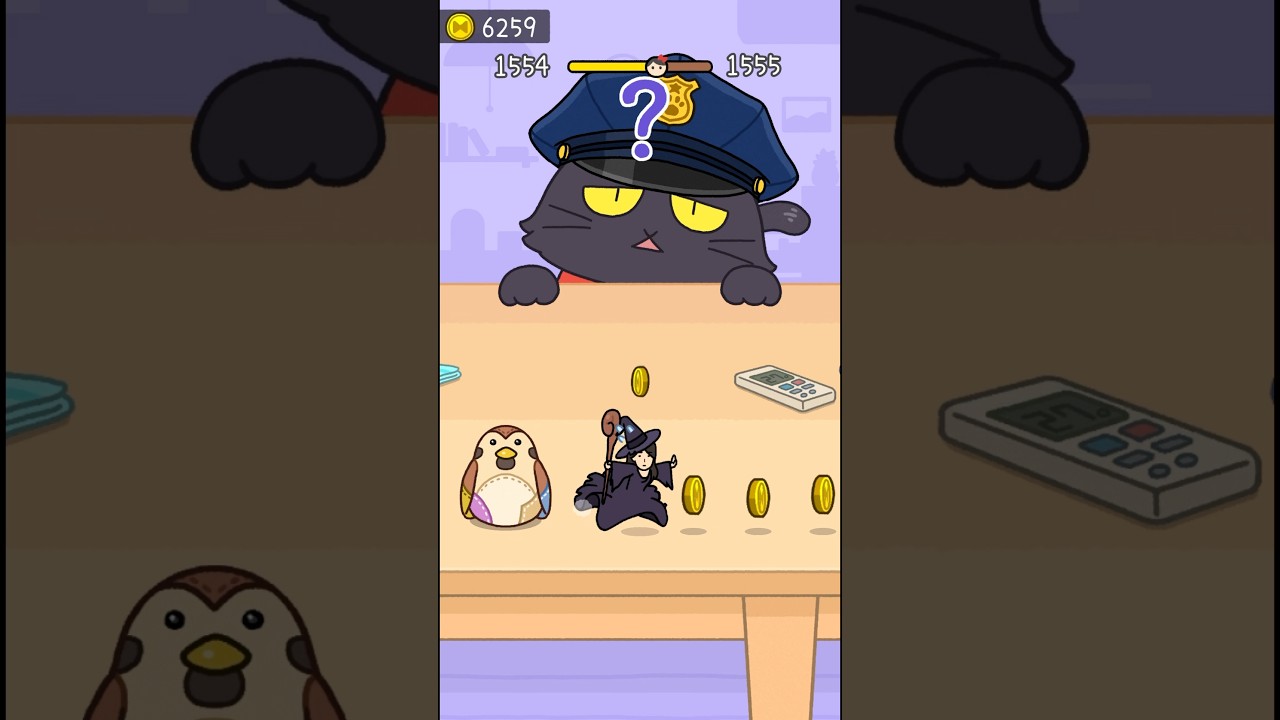 黒猫vs魔女【猫にみつかるな!】【広告ゲーム】#shorts #short