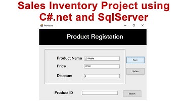 Sales Inventory Project using C#.net and SqlServer Part 1