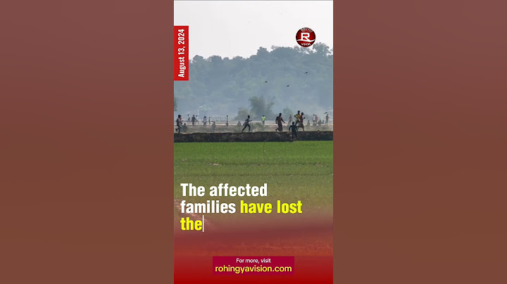 Rohingya Homes Destroyed by AA in Maungdaw