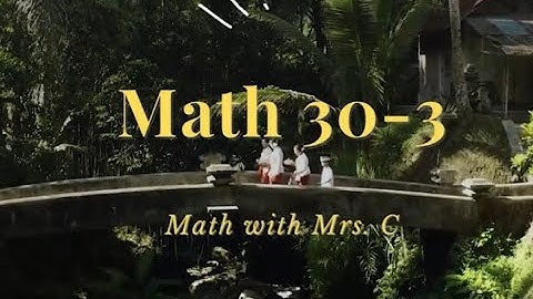 Math 30 3 Chapter 4 Getting Started