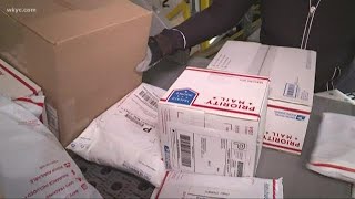Hustle And Bustle Of The U.s. Postal Service In Akron During The Holidays