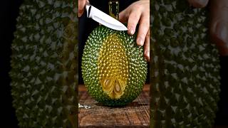 Glass Jackfruit Cutting in Slow Motion | Satisfying ASMR Slicing Sounds#asmr #finger