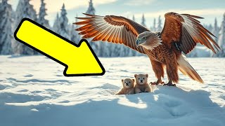Во время охоты орёл обнаружил беспомощных медвежат. То что произошло дальше, заставит Вас содрогнуть Видео: Во время охоты орёл обнаружил беспомощных медвежат. То что произошло дальше, заставит Вас содрогнуть