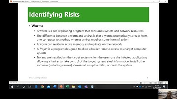 IC3 ModA Lesson 7 Security and Maintenance Part1 by Orven Estalilla