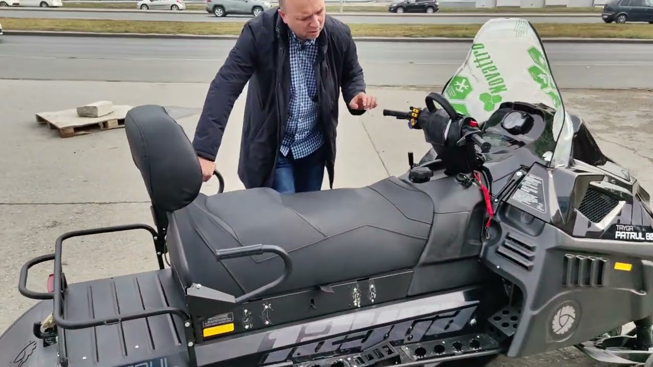 Самая популярная модель снегохода от отечественного производителя - Тайга Патруль 800 SWT, черный!