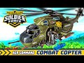 Soldier Force Light and Sound  Air Command Combat Copter Playset