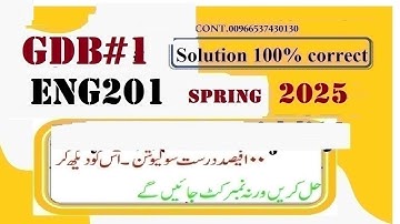 eng 201 gdb 1 solution 2025|eng 201 gdb  solution 2025