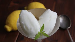 Sorbet citron au sucre inverti