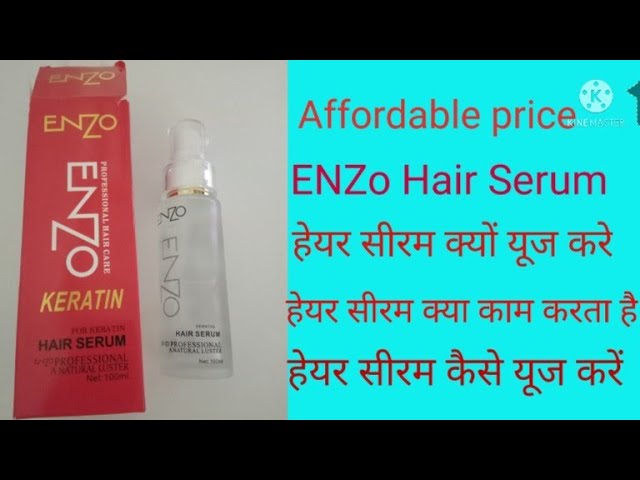 Enzo Hair Serum | Enzo Keratin Hair Serum |Enzo Hair Serum Review | low  prices Best Hair Serum - YouTube