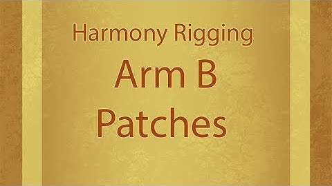 007 Arm B: Toonboom Rigging Tutorial
