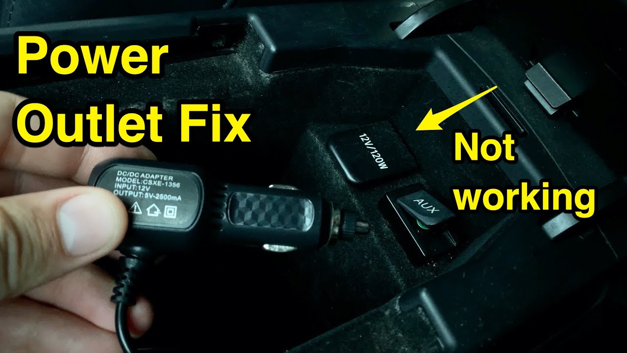 dodge journey 12v outlet not working