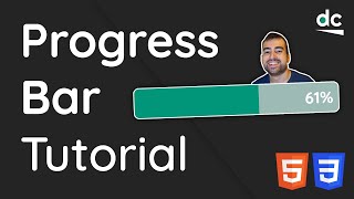 How to Create a Progress Bar With Animations - HTML & CSS Tutorial For Beginners