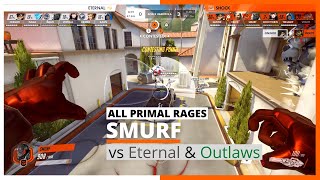 SMURF WINSTON - All the Primal Rages vs Eternal \& Outlaws - Summer Showdown | OWL 2021 Highlights