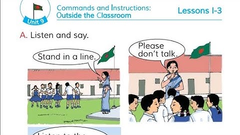 class 3 english unit 9। Commands and Instructions। Saidur Education Info