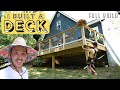 Completely DIY Modern Farmhouse Deck build - START TO FINISH