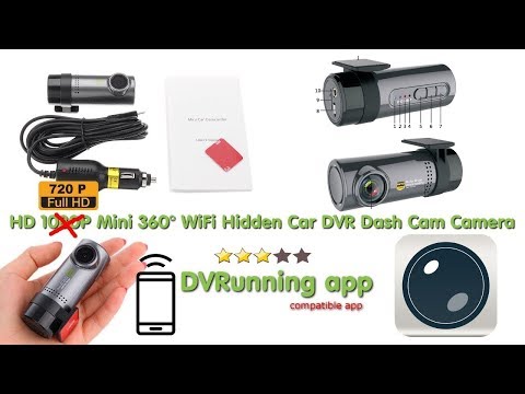 HD 1080P Mini 360° WiFi Hidden Car DVR Dash-Cam review tutorial