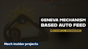 Geneva Mechanism Based Auto Feed | Final Year Mechanical Engineering Projects | Mech insider #shorts