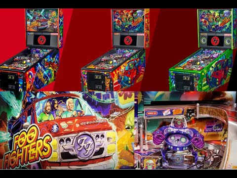 Foo Fighters official pinball game collab w/ Stern Pinball 15 w/ songs! - video posted