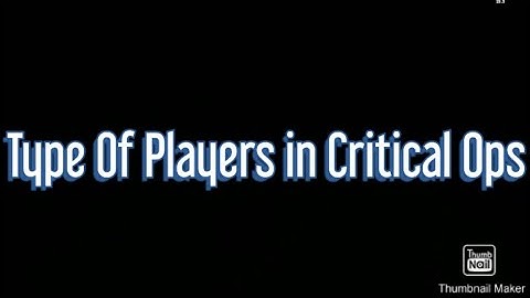 Players in Ns Only Custom Games | Critical Ops | Part 1.1