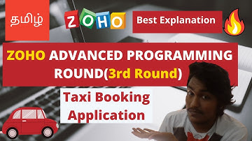 ZOHO Advanced Programming Question | Taxi Booking Application | Zoho Ticket booking questions| tamil
