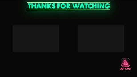 Free Outro template 3D| HD | Laser | Logo and Video animation