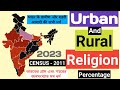 Urban and rural population by religions  religion in india