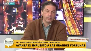 Gustavo Lazzari, empresario pyme: “El impuesto a la riqueza es más obsceno que el diputado salteño”