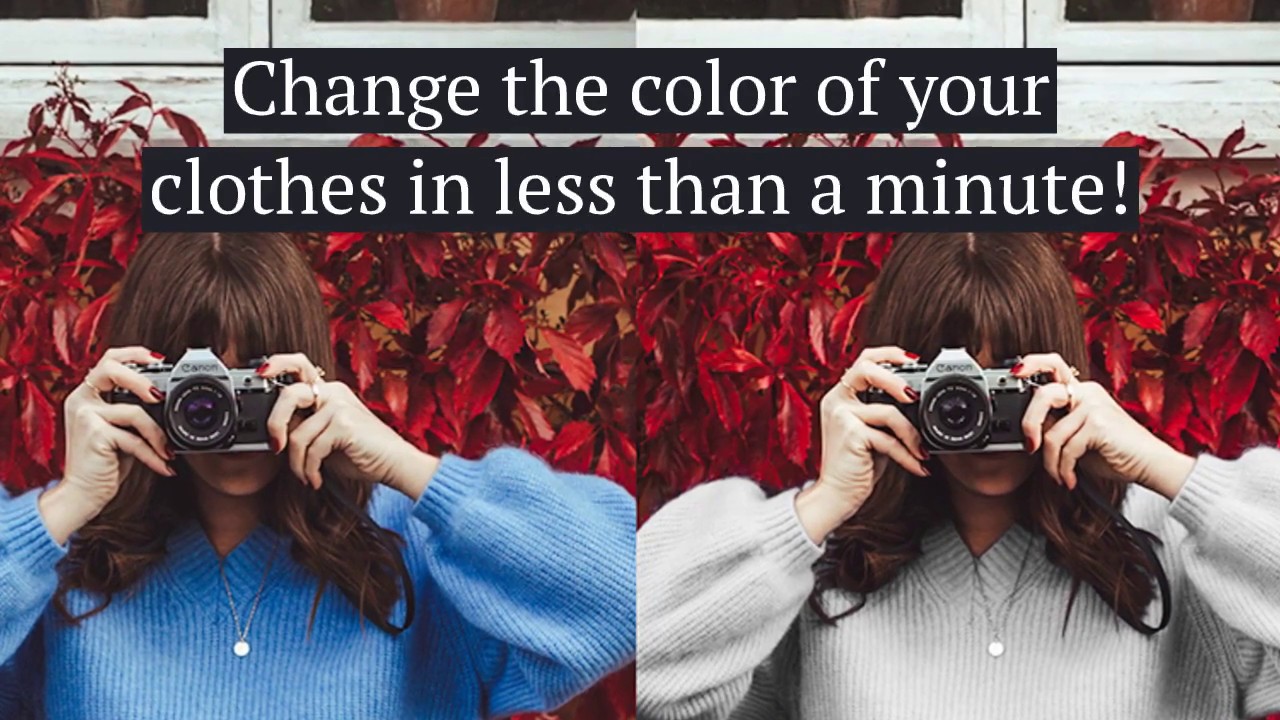 Tutorial - Change the color of your clothes in less than a minute - YouTube