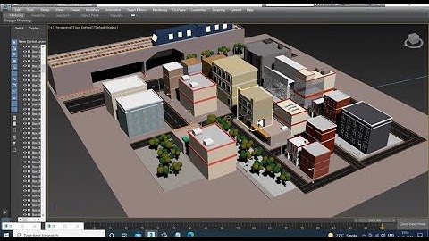 3DsMax Tutorials, Learn from Scratch for Beginners Modeling & Texturing a Low Poly City in 3dsmax
