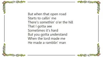 Hank Williams - Ramblin' Man As Luke the Drifter Lyrics Hank Williams - Ramblin' Man As Luke the Drifter Lyrics