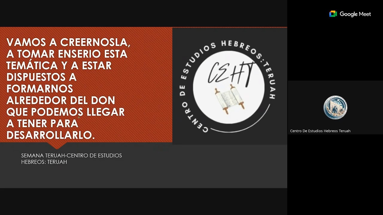 Semana Teruah: Clase 5: Los dones guía práctica.