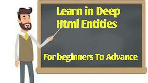 Html & Css Tutorials#16 2021 Html Entities in hindi/urdu Web Designing