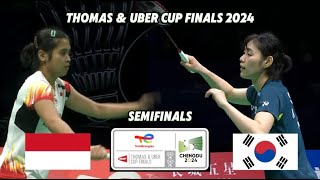 Sim Yu Jin vs Gregoria Mariska Tunjung | Thomas Uber Cup Finals 2024 Badminton - Indonesia vs Korea