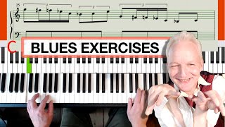 Four Blues Scale Exercises for Piano, Improve You Technique!