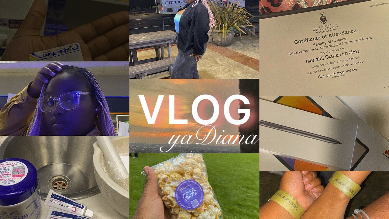 Pharmacy hours 💊 | Jozi🏡|UNBOXING 🌸|Wits Fresher’s | 2 weeks of hard work and new beginnings ✨