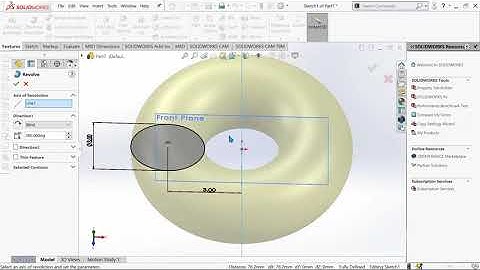 Creating a doughnut (torus) in SolidWorks but it is painfully slow because I explain every step