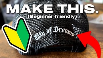 How To Use The 8-in-1 Hoop To Embroider On The Back Of a Hat And Digitize Your File Using Chroma