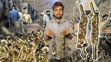 Incredible Manufacturing Process of Making Tractor Check Chain Dabung In Local Factory