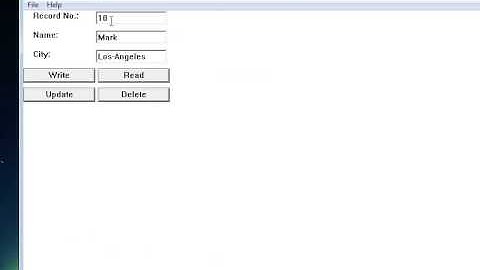 Program Demo Using Random Access File To Quickly Retrieve And Read Records
