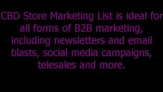 Global Hemp And Cbd Shops Database With Contact Details - Creative Bear Tech