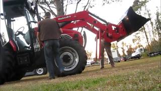 How to remove a Front End Loader from a Mahindra Tractor