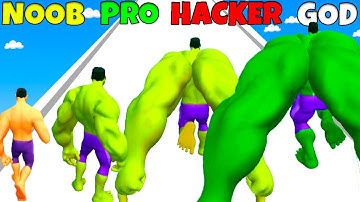 NOOB vs PRO vs HACKER vs GOD - Muscle Power Race