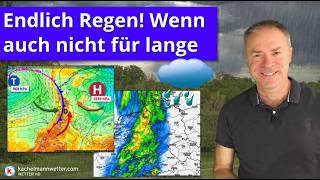 Kaltfront bringt endlich Regen! Regional 10 bis örtlich 30 l/m² - Wochenende wieder häufig trocken