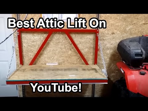 Garage Attic Lift Construction - YouTube