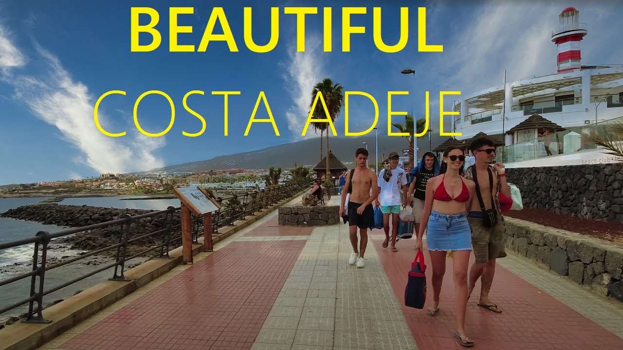 Costa Adeje Tenerife Spain 2024 Beautiful Walking Tour In Canary 