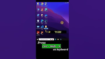 KeyboardHacks | Keyboard Shortcut to Create New Folder?2024 #keyboardshortcuts #windows10 #2024